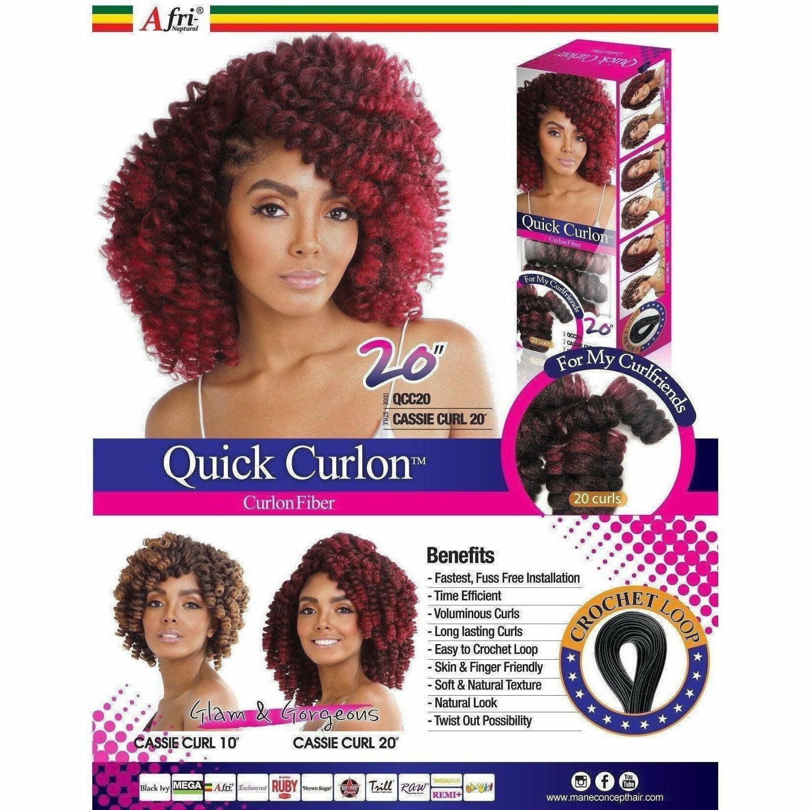 Afri-Naptural® Quick Curlon CASSIE CURL 20” (QCC20) - FINAL SALE - Image 4